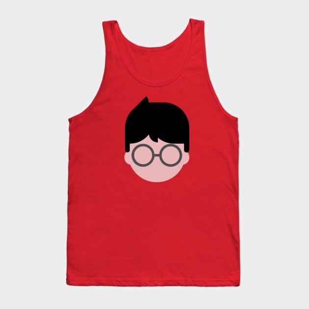 Glasses Nerd Tank Top by bluevolcanoshop@gmail.com